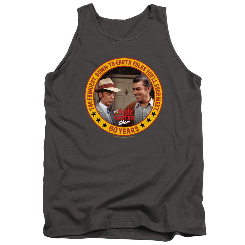 Andy Griffith 60 Years Mens Tank Top Shirt Charcoal Hoodie, Sweatshirt | CiraTrend.com (Image 2)