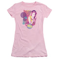 90210 Donna Junior Sheer Cap Sleeve Womens T Shirt Pink Hoodie, Sweatshirt | CiraTrend.com