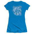 90210 Circle of Friends Junior Sheer Cap Sleeve Womens T Shirt Turquoise Hoodie, Sweatshirt | CiraTrend.com