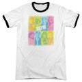 90210 Color Block of Friends Heather Ringer Mens T Shirt White Hoodie, Sweatshirt | CiraTrend.com