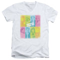 90210 Color Block of Friends Mens Slim Fit V-Neck T Shirt White Hoodie, Sweatshirt | CiraTrend.com