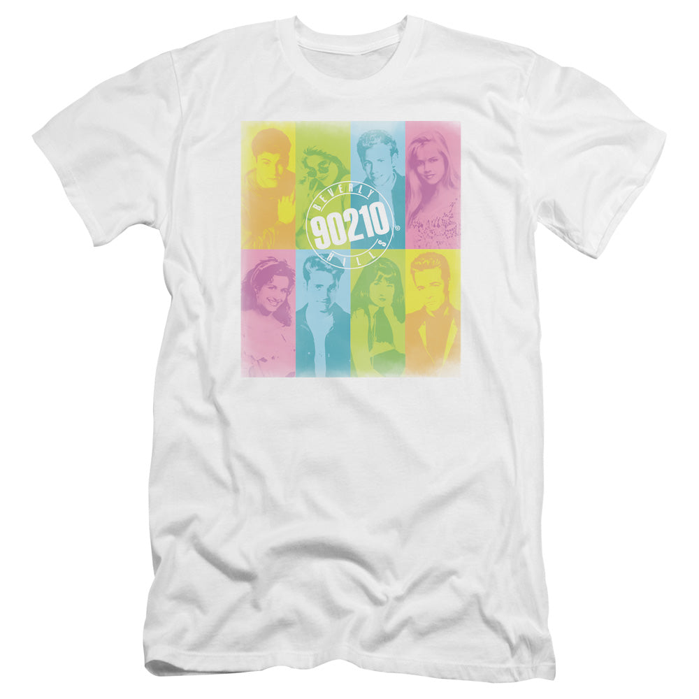 90210 Color Block Of Friends Premium Bella Canvas Slim Fit Mens T Shirt White Hoodie, Sweatshirt | CiraTrend.com (Image 2)