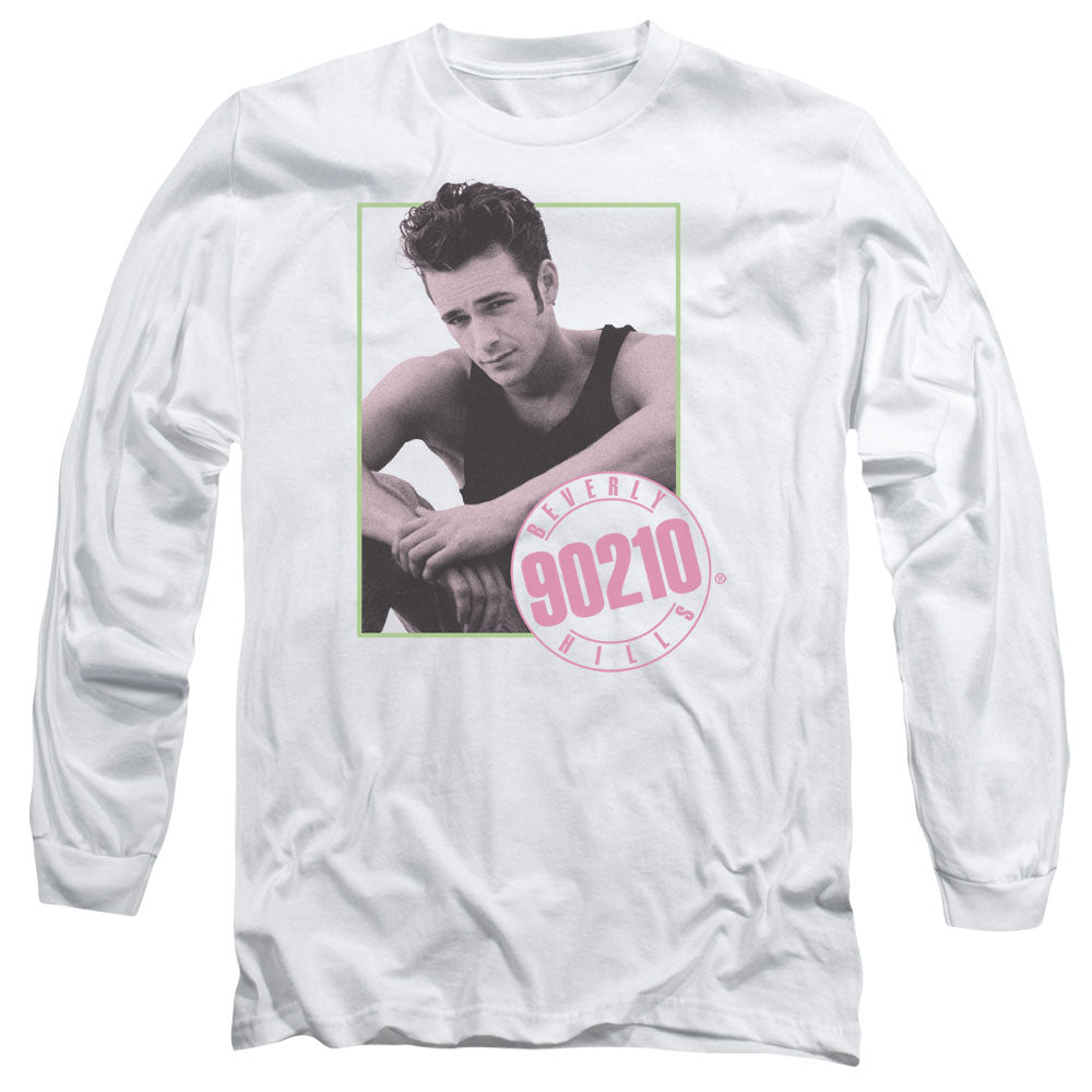 90210 Dylan Mens Long Sleeve Shirt White Hoodie, Sweatshirt | CiraTrend.com (Image 3)