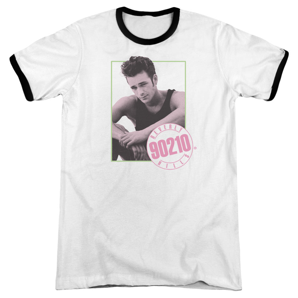 90210 Dylan Heather Ringer Mens T Shirt White Hoodie, Sweatshirt | CiraTrend.com