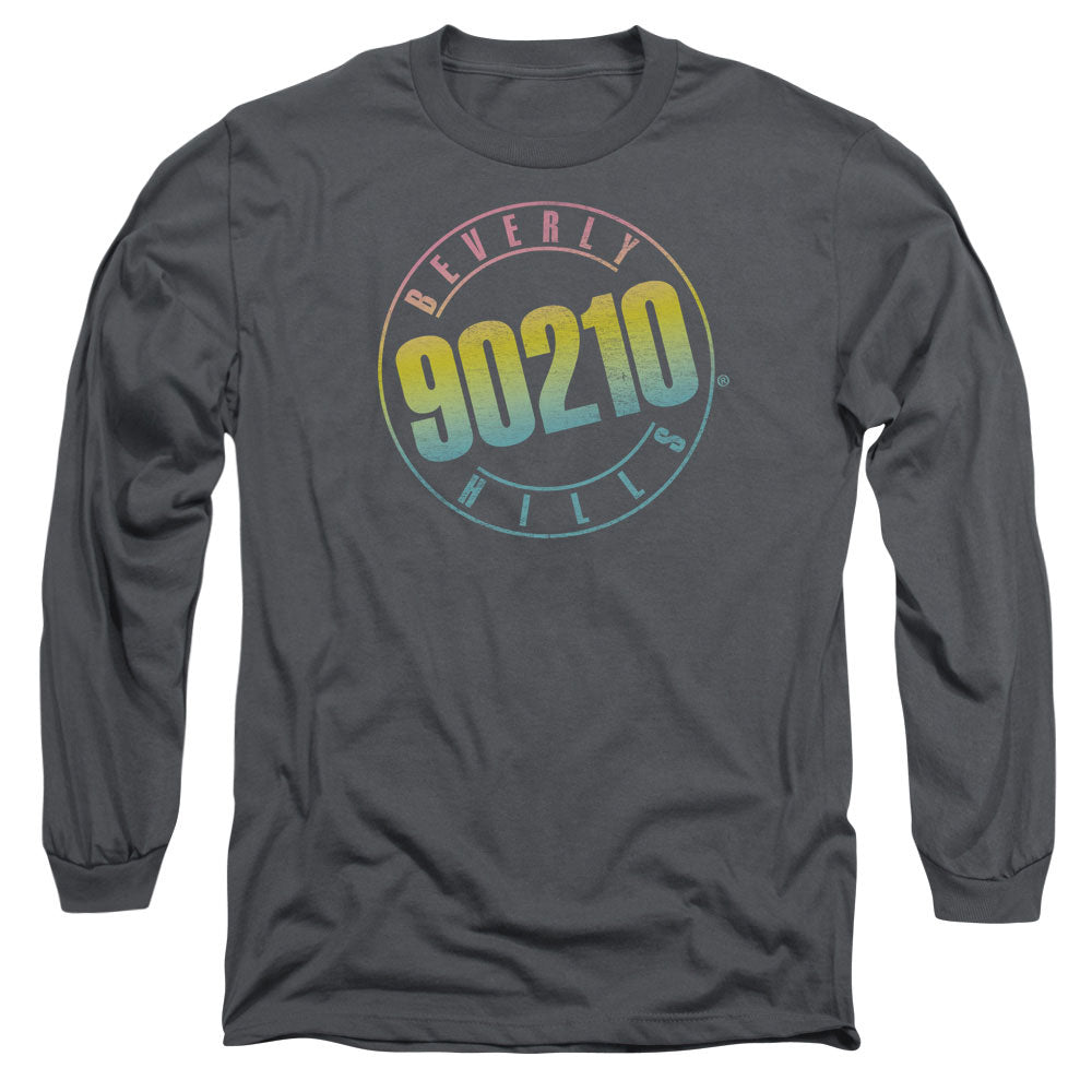 90210 Color Blend Logo Mens Long Sleeve Shirt Charcoal Hoodie, Sweatshirt | CiraTrend.com (Image 3)