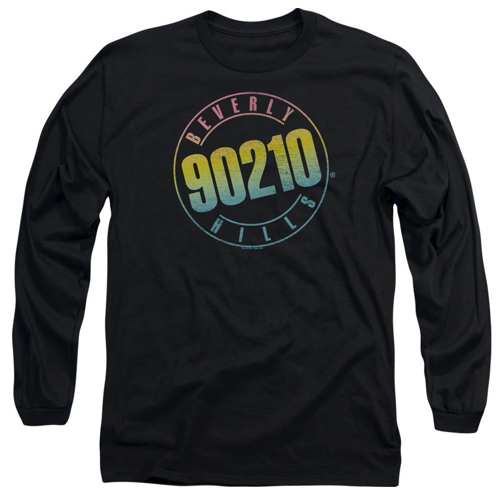 90210 Color Blend Logo Mens Long Sleeve Shirt Black Hoodie, Sweatshirt | CiraTrend.com (Image 3)