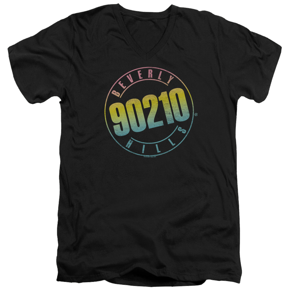 Beverly Hills 90210 Color Blend Logo - Men's V-Neck T-Shirt Hoodie, Sweatshirt | CiraTrend.com