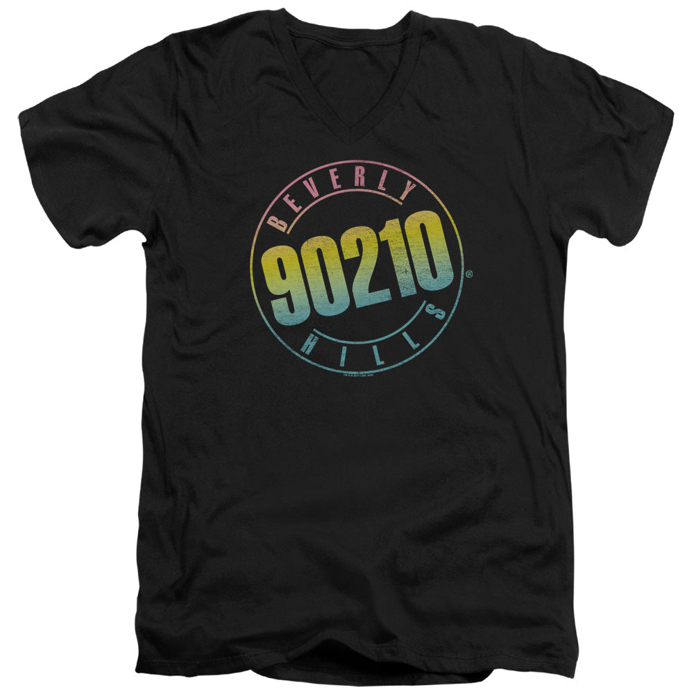 90210 Color Blend Logo Mens Slim Fit V-Neck T Shirt Black Hoodie, Sweatshirt | CiraTrend.com