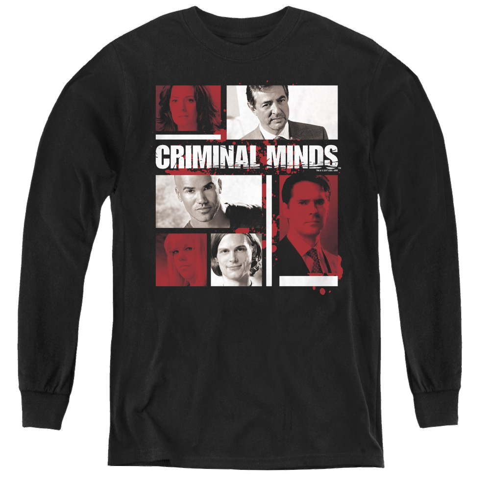 Criminal Minds Character Boxes - Youth Long Sleeve T-Shirt Hoodie, Sweatshirt | CiraTrend.com