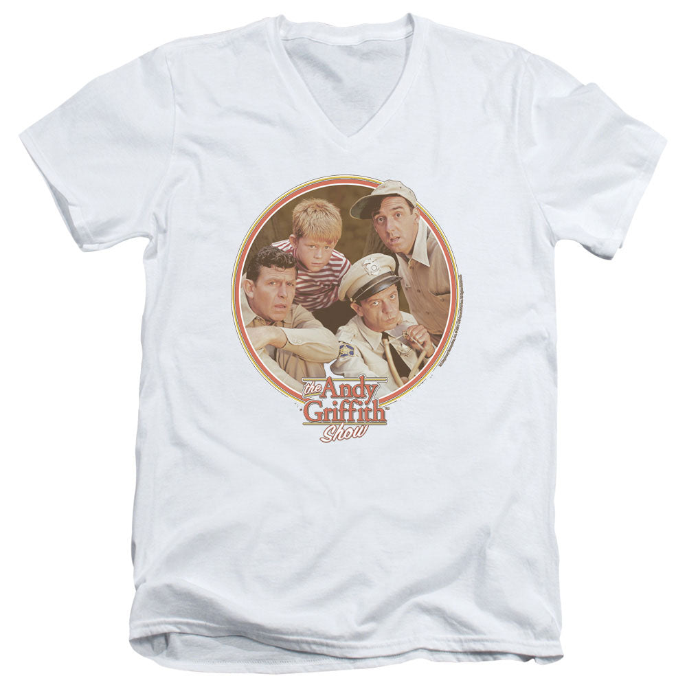 Andy Griffith Boys Club Mens Slim Fit V-Neck T Shirt White Hoodie, Sweatshirt | CiraTrend.com
