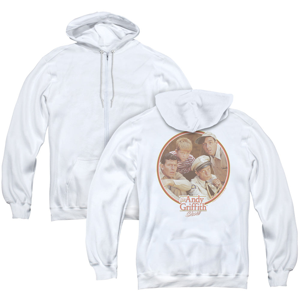 Andy Griffith Boys Club Back Print Zipper Mens Hoodie White T-Shirts, Sweatshirt | CiraTrend.com