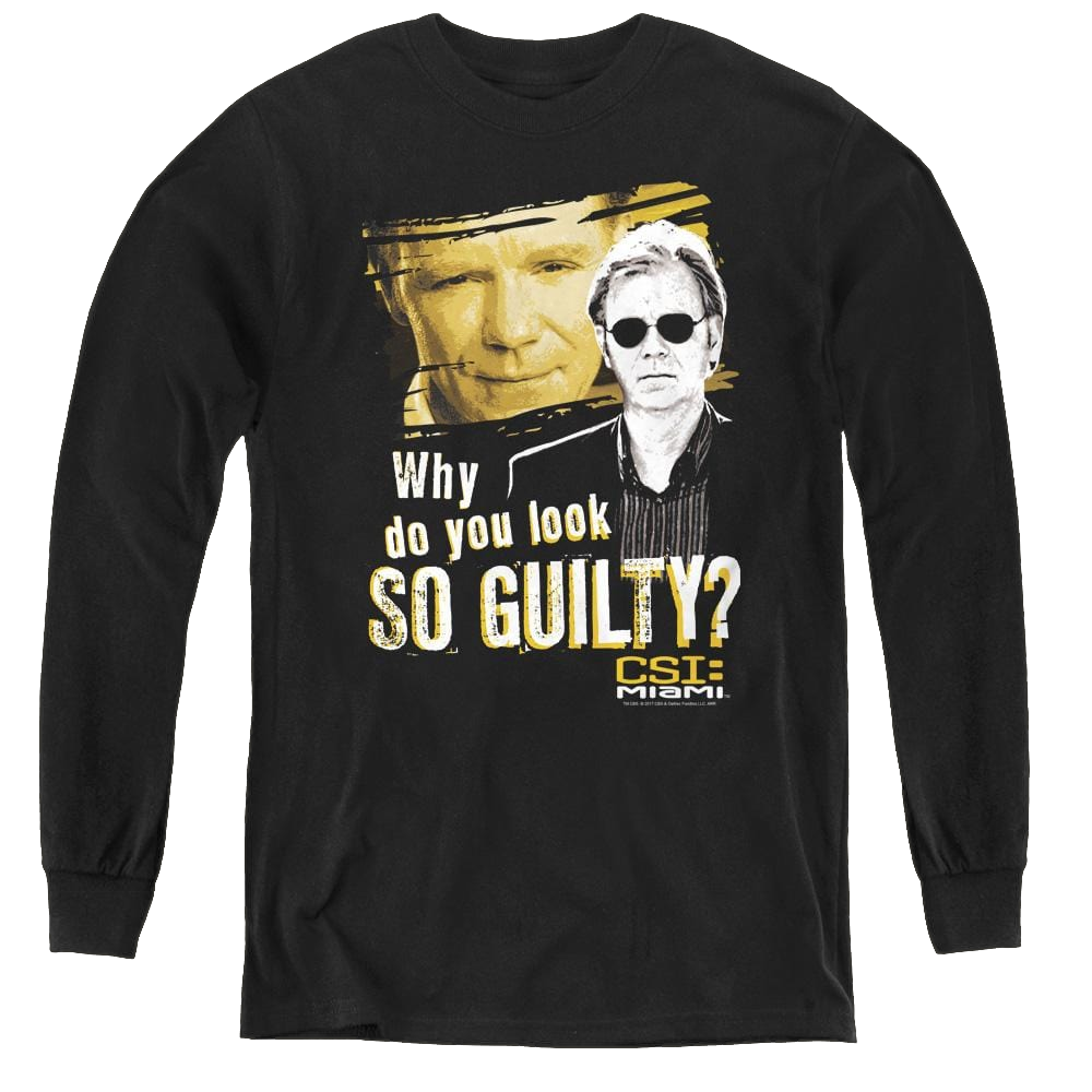 Csi Miami So Guilty - Youth Long Sleeve T-Shirt Hoodie, Sweatshirt | CiraTrend.com