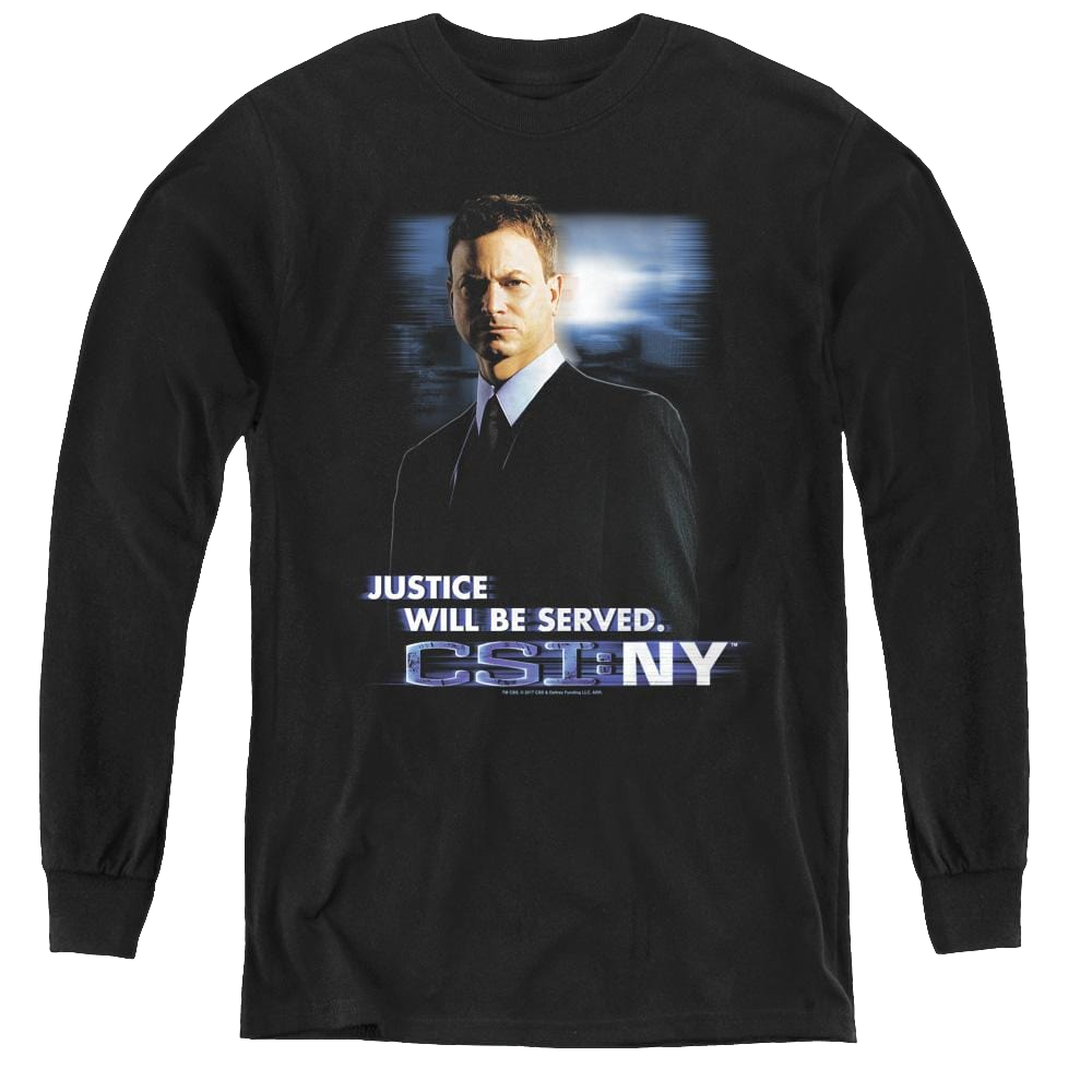 Csi New York Justice Served - Youth Long Sleeve T-Shirt Hoodie, Sweatshirt | CiraTrend.com