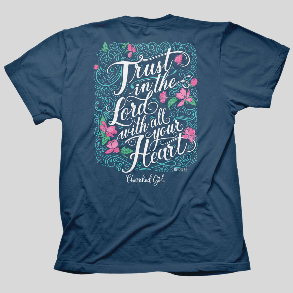 Cherished Girl Womens T-Shirt Trust In The Lord Hoodie, Sweatshirt | CiraTrend.com (Image 1)