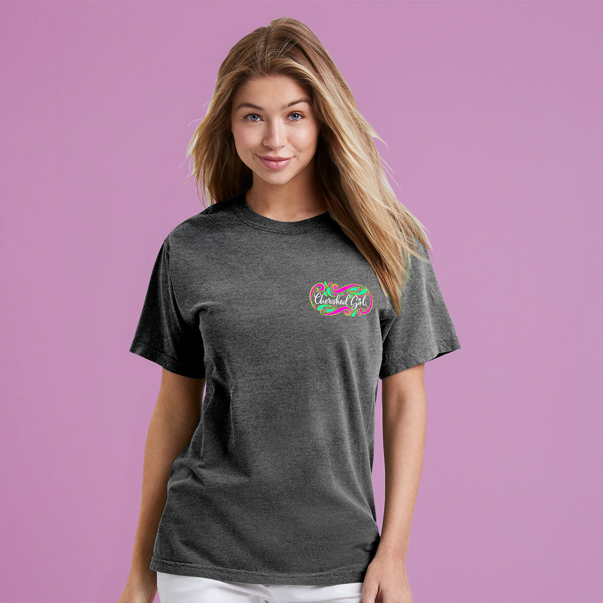 Cherished Girl Womens T-Shirt Walk By Faith Hoodie, Sweatshirt | CiraTrend.com (Image 3)