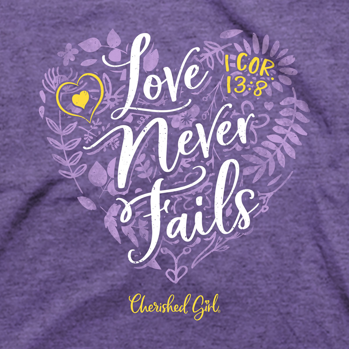 Cherished GirlÂ® Womens T-Shirt Love Never Fails Hoodie, Sweatshirt | CiraTrend.com (Image 4)