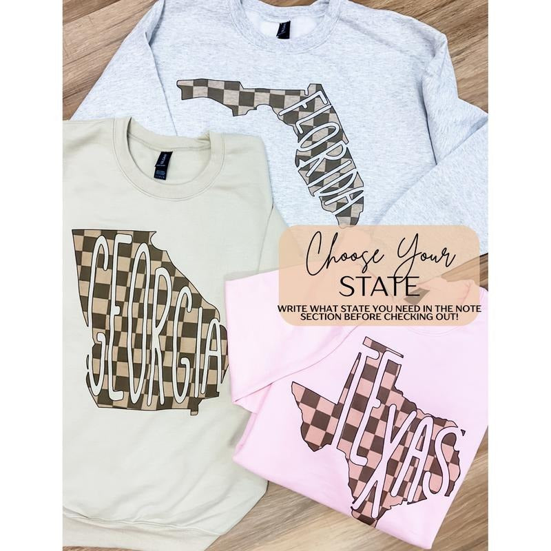 CHECKER STATE Graphic Top T-Shirts, Hoodie, Sweatshirt | CiraTrend.com