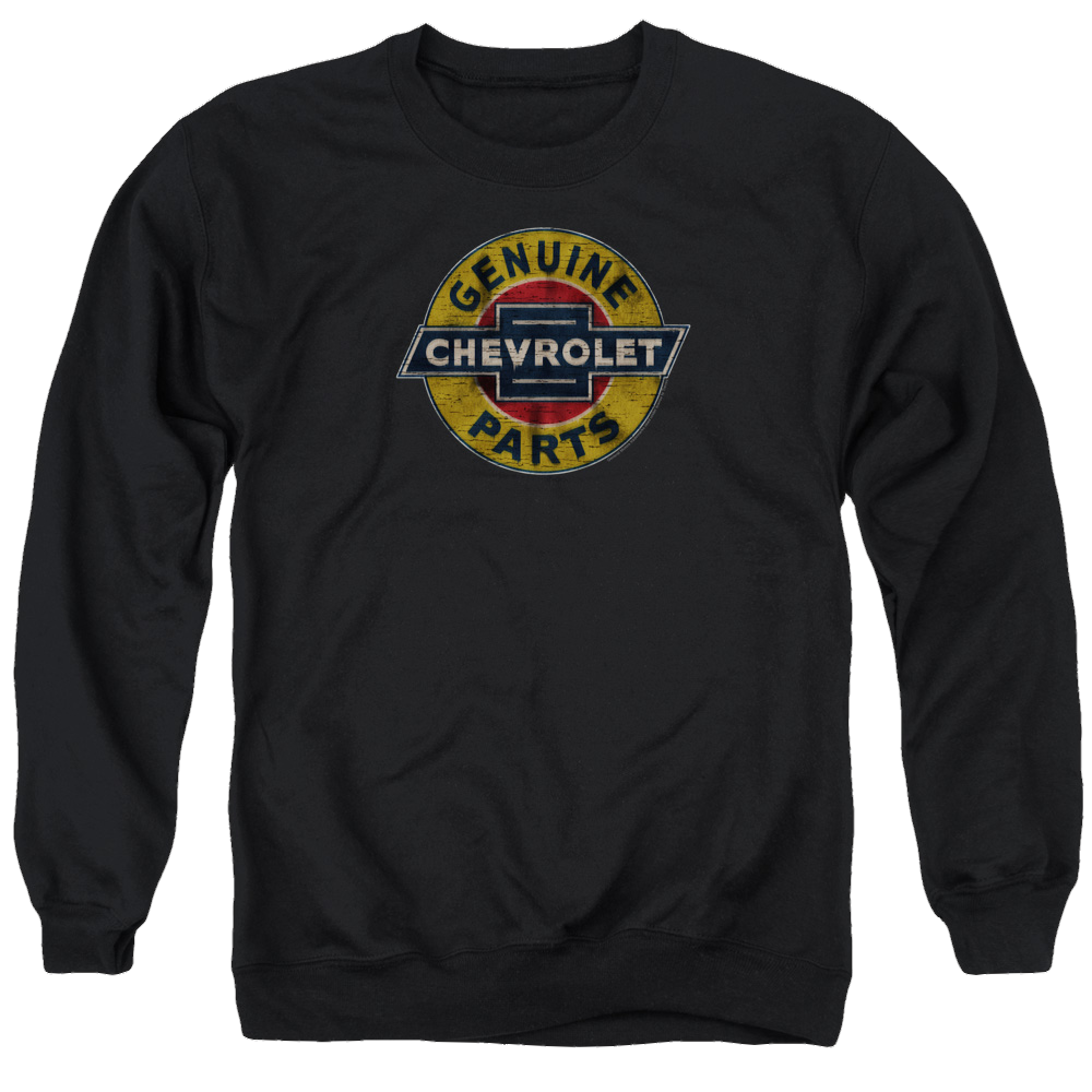 Chevrolet Genuine Chevy Parts Distressed Sign - Men's Crewneck Sweatshirt T-Shirts, Hoodie | CiraTrend.com