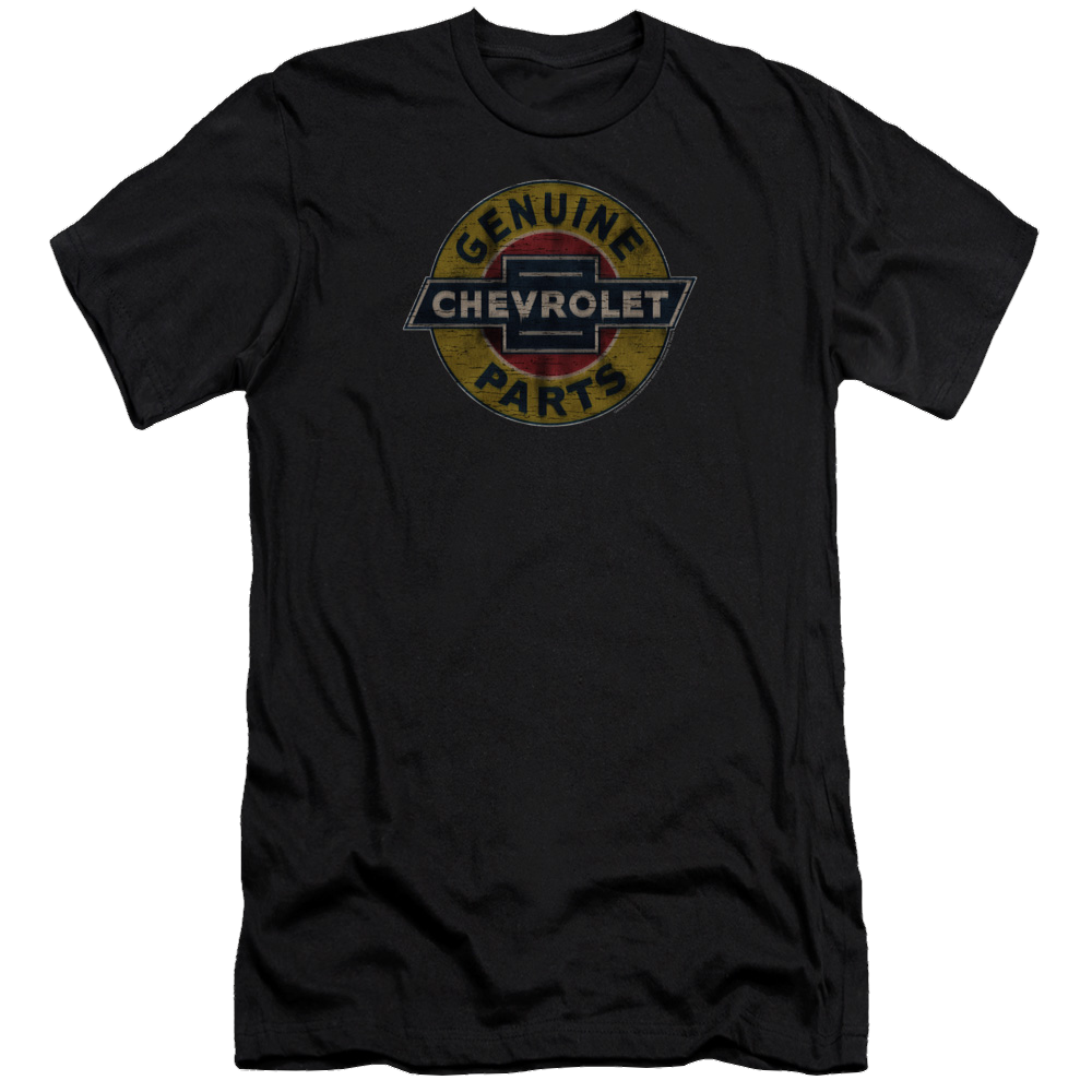 Chevrolet Genuine Chevy Parts Distressed Sign - Men's Premium Slim Fit T-Shirt Hoodie, Sweatshirt | CiraTrend.com