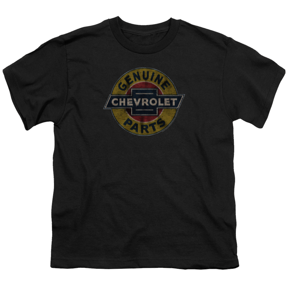 Chevrolet Genuine Chevy Parts Distressed Sign - Youth T-Shirt (Ages 8-12) Hoodie, Sweatshirt | CiraTrend.com