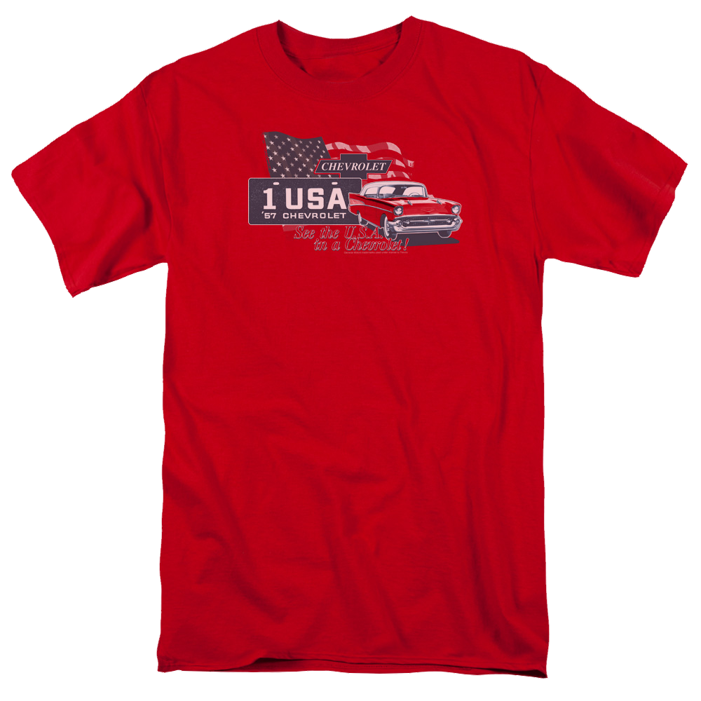 Chevrolet See The Usa - Men's Regular Fit T-Shirt Hoodie, Sweatshirt | CiraTrend.com