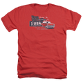 Chevrolet See The Usa - Men's Heather T-Shirt Hoodie, Sweatshirt | CiraTrend.com