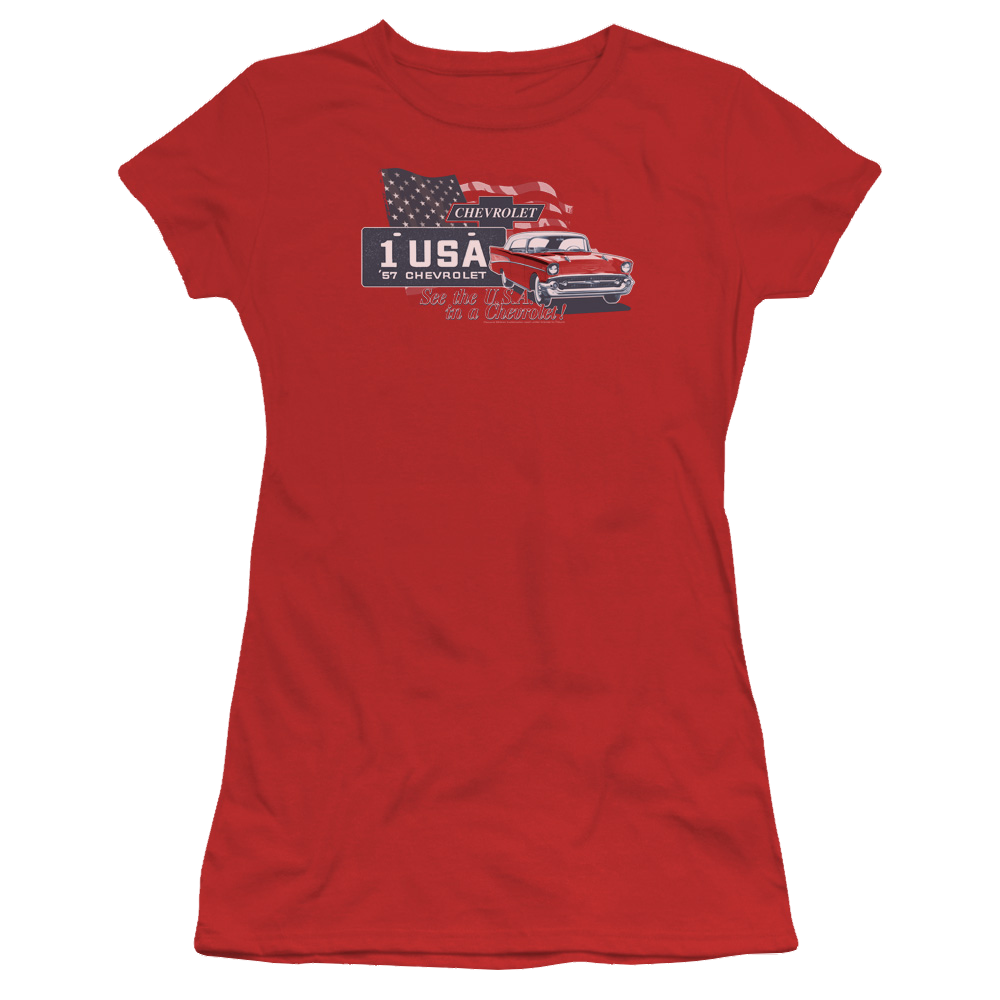 Chevrolet See The Usa - Juniors T-Shirt Hoodie, Sweatshirt | CiraTrend.com