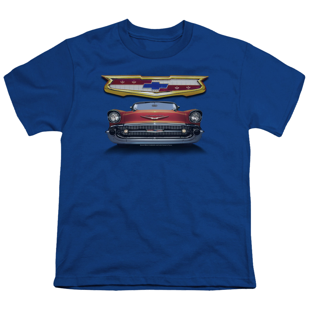 Chevrolet 1957 Bel Air Grille - Youth T-Shirt (Ages 8-12) Hoodie, Sweatshirt | CiraTrend.com