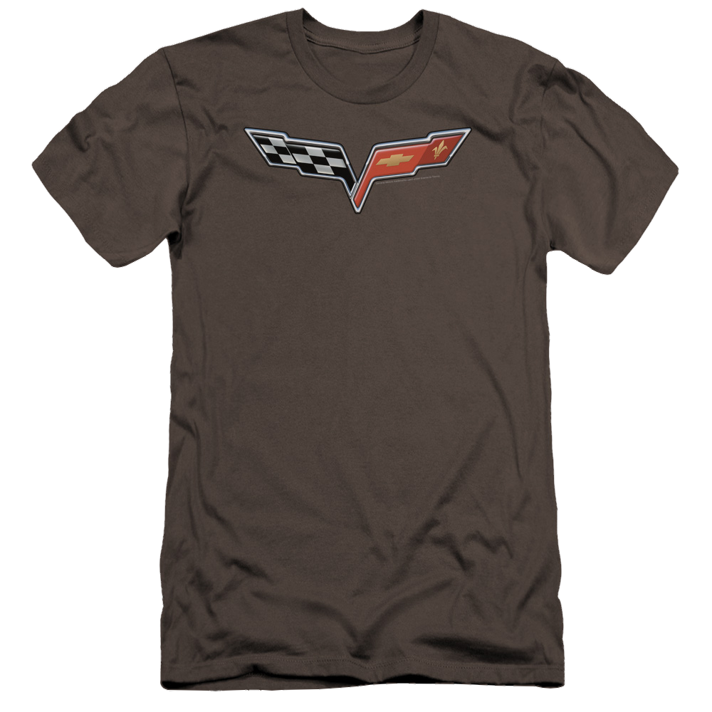 Chevrolet The Vette Medallion - Men's Premium Slim Fit T-Shirt Hoodie, Sweatshirt | CiraTrend.com