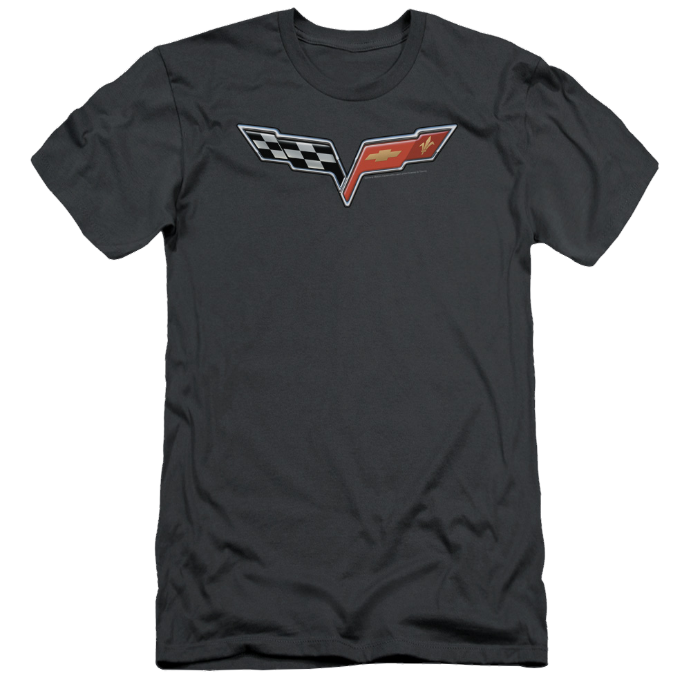Chevrolet The Vette Medallion - Men's Slim Fit T-Shirt Hoodie, Sweatshirt | CiraTrend.com