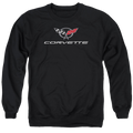 Chevrolet Corvette Modern Emblem - Men's Crewneck Sweatshirt T-Shirts, Hoodie | CiraTrend.com