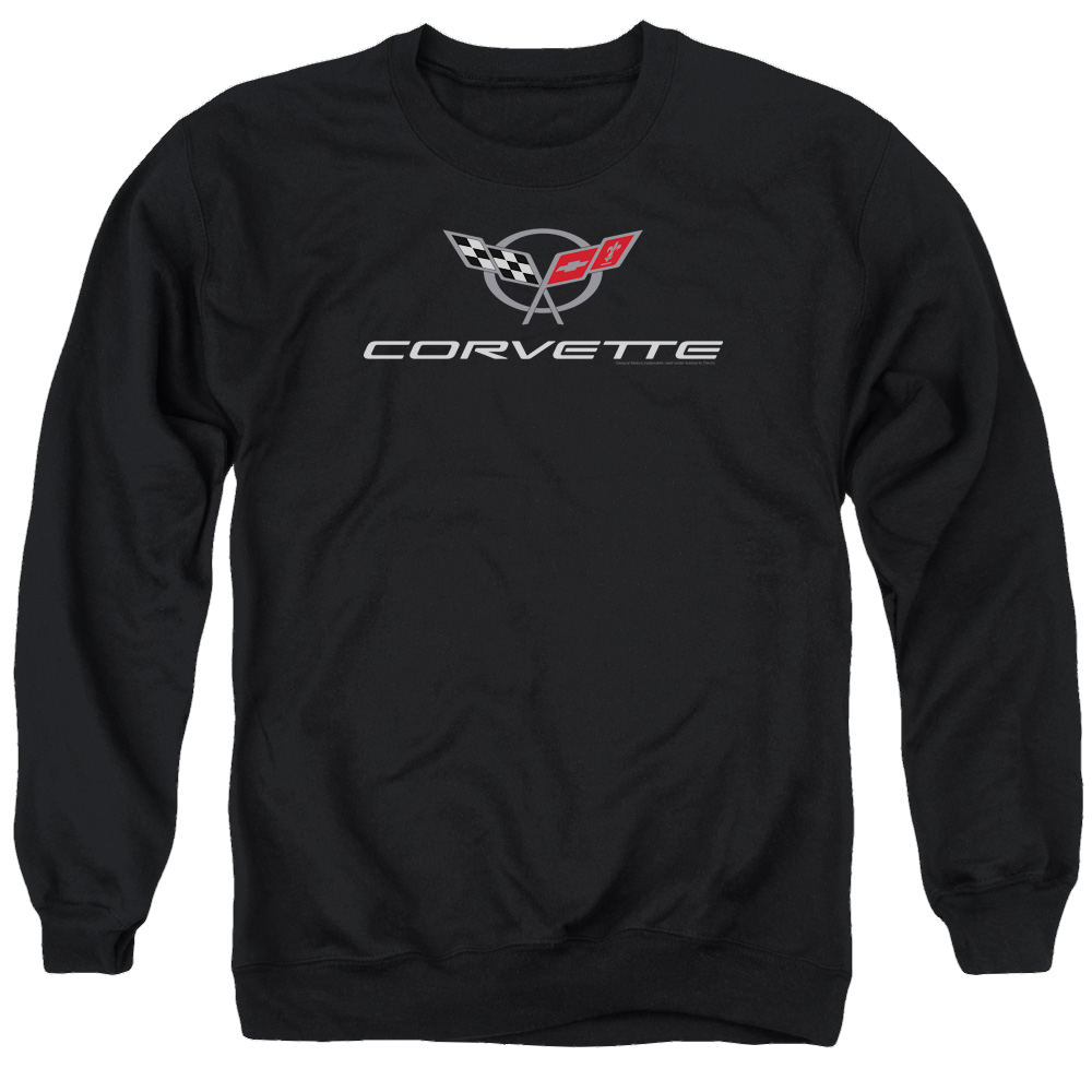 Chevrolet Corvette Modern Emblem - Men's Crewneck Sweatshirt T-Shirts, Hoodie | CiraTrend.com