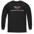 Chevrolet Corvette Modern Emblem - Youth Long Sleeve T-Shirt Hoodie, Sweatshirt | CiraTrend.com