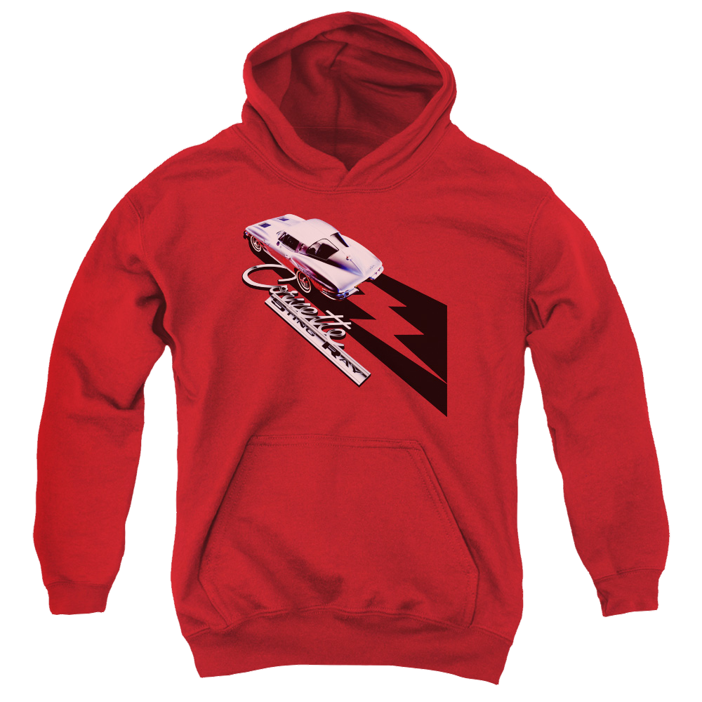 Chevrolet Split Window Sting Ray - Youth Hoodie (Ages 8-12) T-Shirts, Sweatshirt | CiraTrend.com