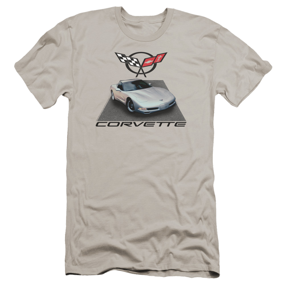 Chevrolet Silver 01 Vette - Men's Premium Slim Fit T-Shirt Hoodie, Sweatshirt | CiraTrend.com