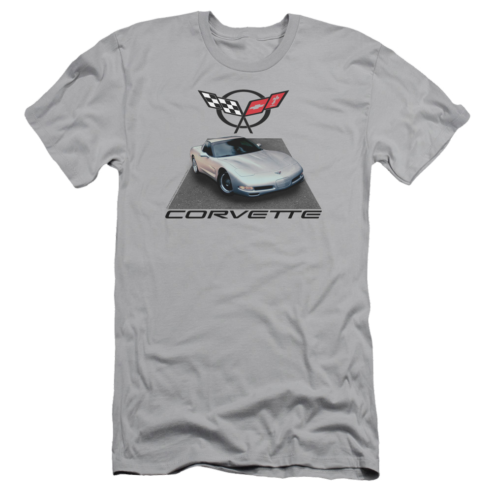 Chevrolet Silver 01 Vette - Men's Slim Fit T-Shirt Hoodie, Sweatshirt | CiraTrend.com