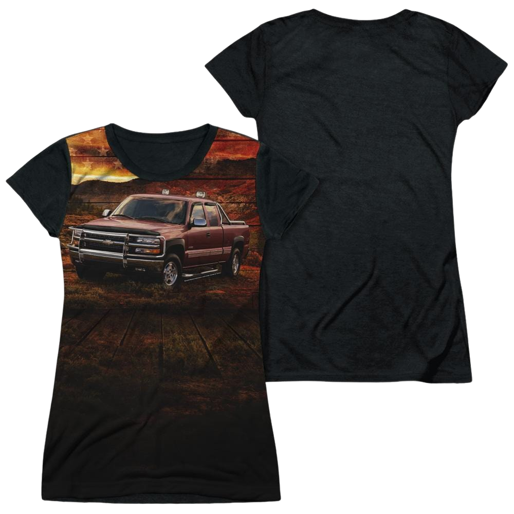 Chevrolet Silverado In The Mud - Juniors Black Back T-Shirt Hoodie, Sweatshirt | CiraTrend.com