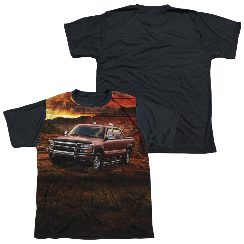 Chevrolet Silverado In The Mud - Youth Black Back T-Shirt (Ages 8-12) Hoodie, Sweatshirt | CiraTrend.com