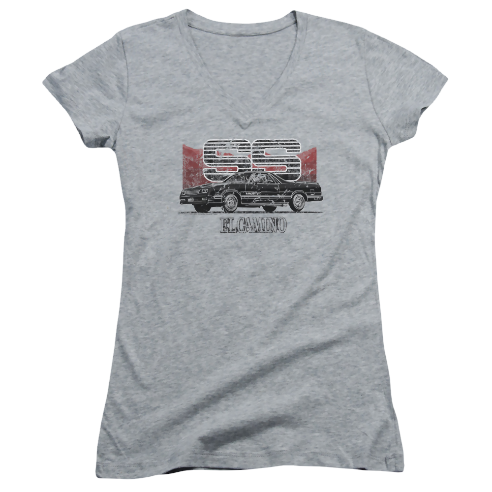 Chevrolet El Camino Ss Mountains - Juniors V-Neck T-Shirt Hoodie, Sweatshirt | CiraTrend.com