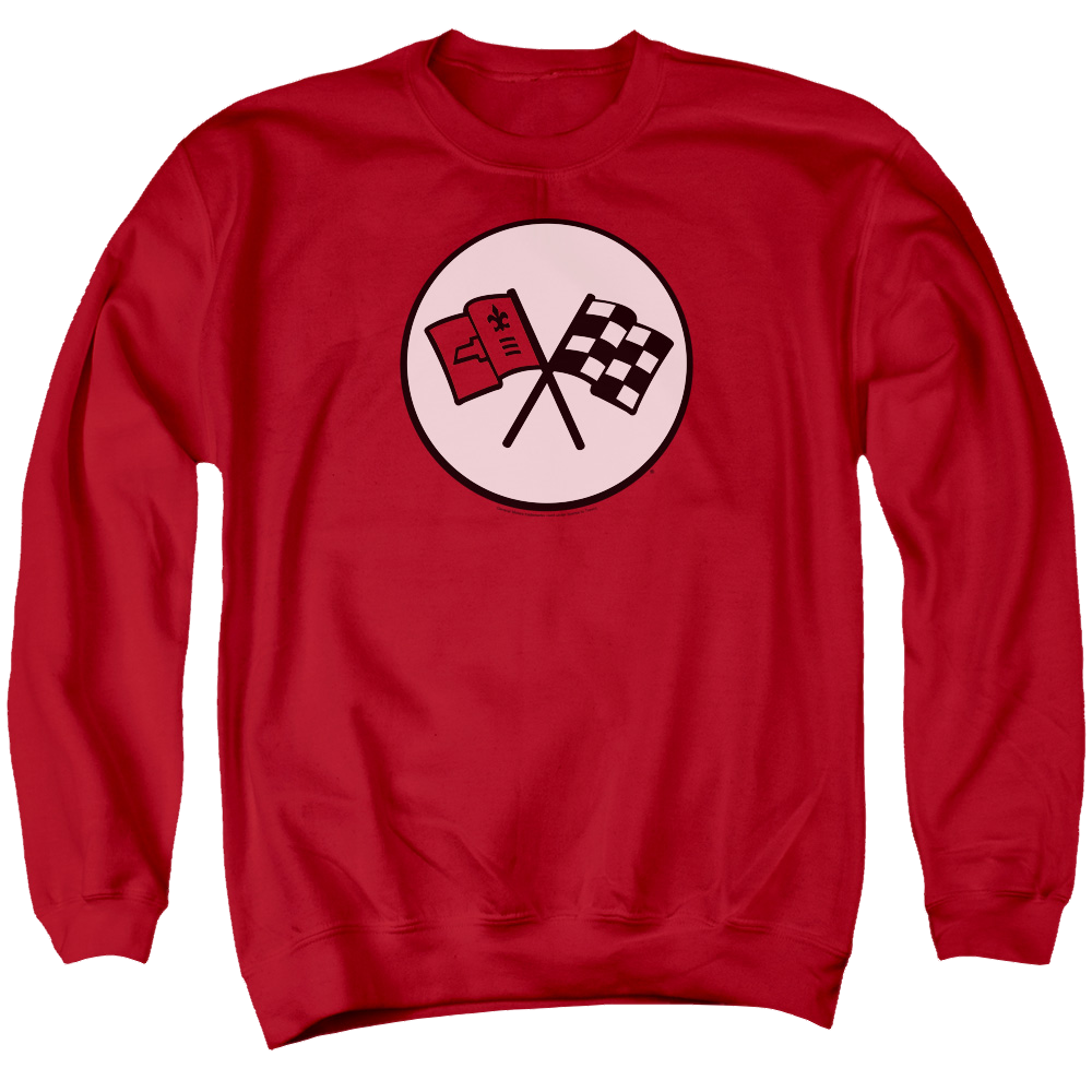 Chevrolet 2nd Gen Vette Logo - Men's Crewneck Sweatshirt T-Shirts, Hoodie | CiraTrend.com