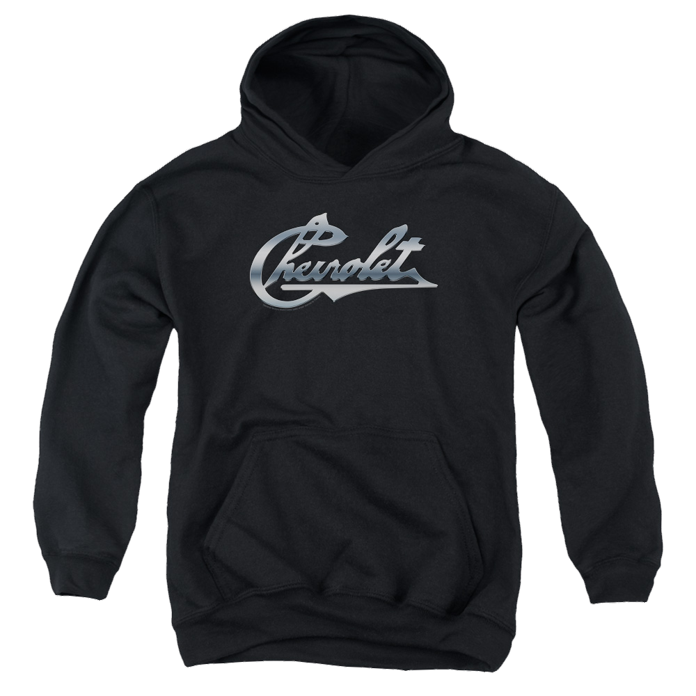 Chevrolet Chrome Vintage Chevy Bowtie - Youth Hoodie (Ages 8-12) T-Shirts, Sweatshirt | CiraTrend.com