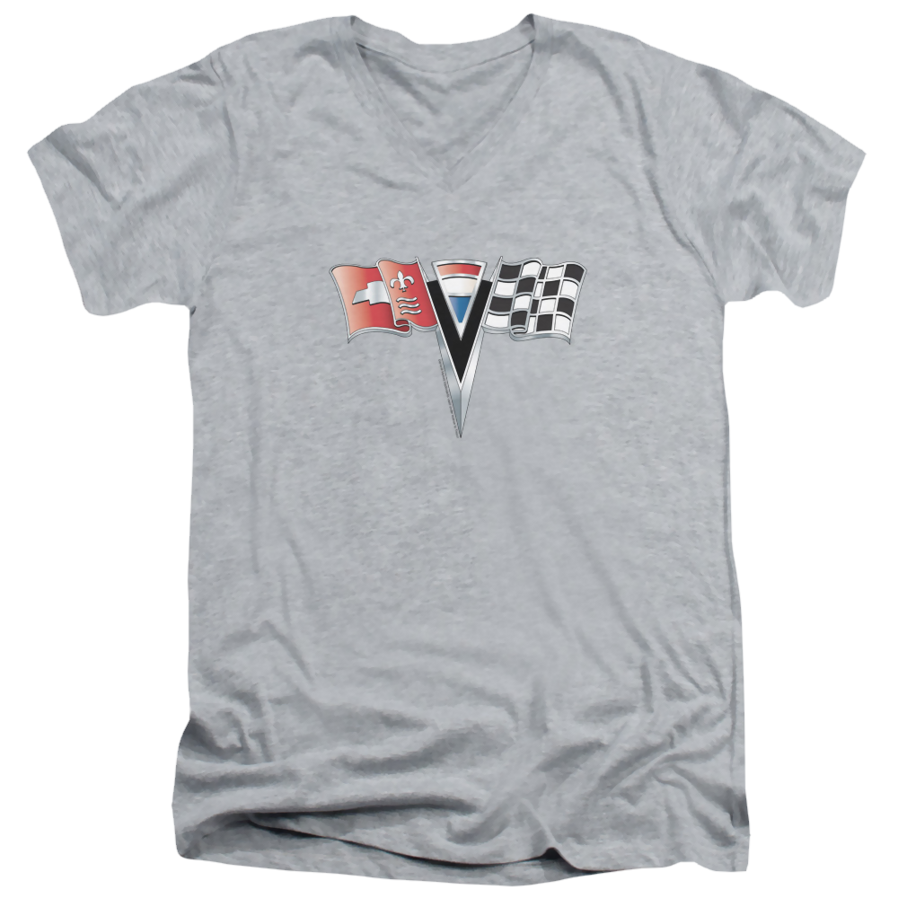Chevrolet 2nd Gen Vette Nose Emblem - Men's V-Neck T-Shirt Hoodie, Sweatshirt | CiraTrend.com