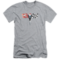 Chevrolet 2nd Gen Vette Nose Emblem - Men's Slim Fit T-Shirt Hoodie, Sweatshirt | CiraTrend.com