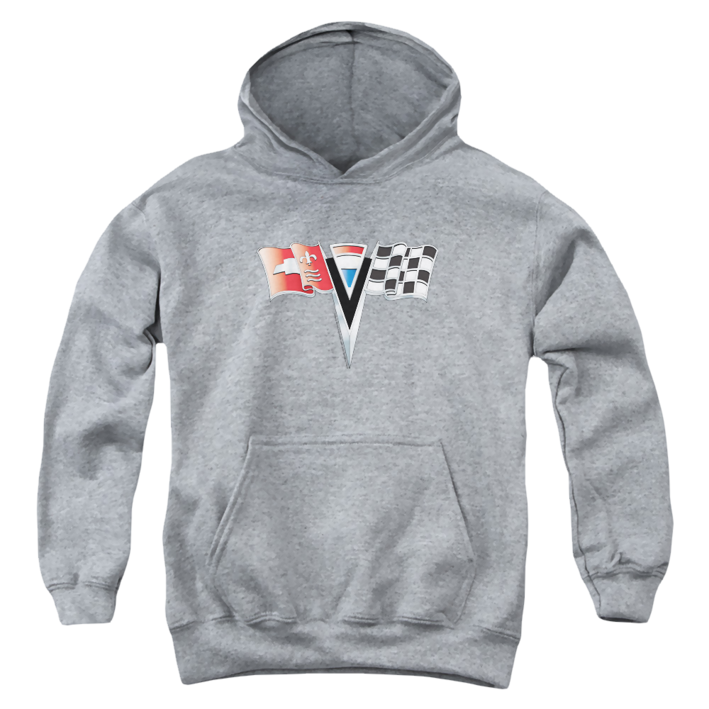 Chevrolet 2nd Gen Vette Nose Emblem - Youth Hoodie (Ages 8-12) T-Shirts, Sweatshirt | CiraTrend.com
