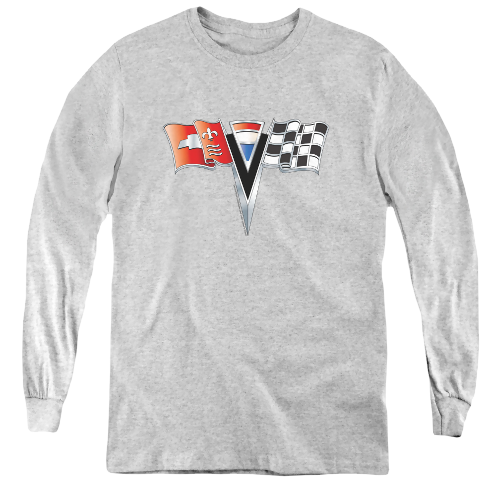 Chevrolet 2Nd Gen Vette Nose Emblem - Youth Long Sleeve T-Shirt Hoodie, Sweatshirt | CiraTrend.com