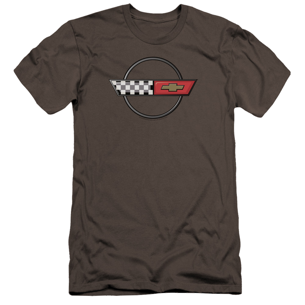 Chevrolet 4th Gen Vette Logo - Men's Premium Slim Fit T-Shirt Hoodie, Sweatshirt | CiraTrend.com