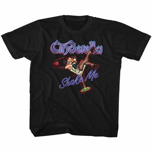 Cinderella Toddler S/S T-Shirt - Shake Me - Solid Black