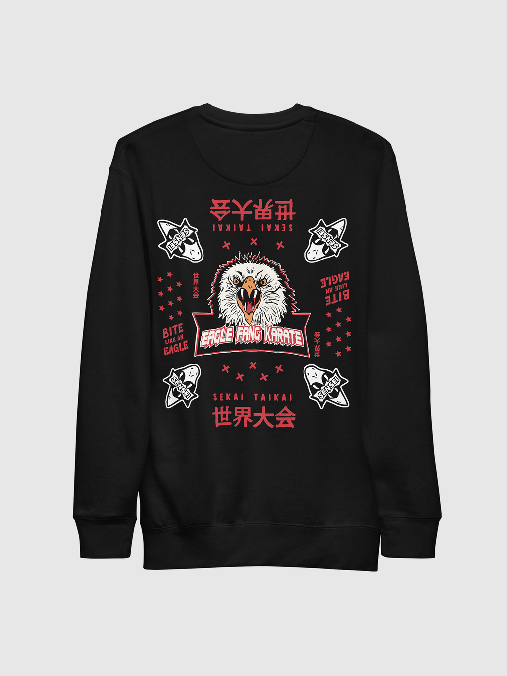 Cobra Kai Eagle Fang Karate Crewneck Sweatshirt T-Shirts, Hoodie | CiraTrend.com (Image 1)