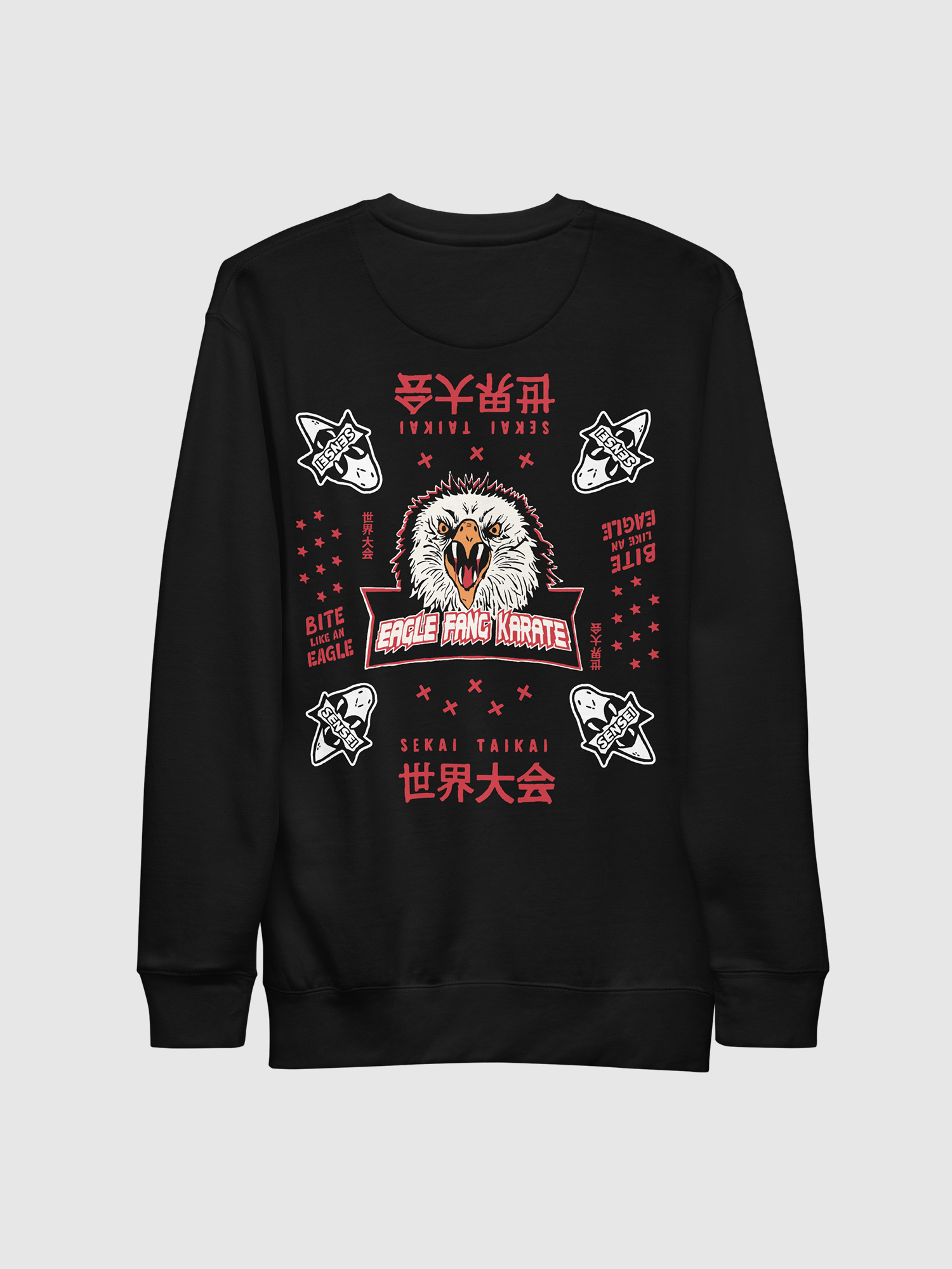 Cobra Kai Eagle Fang Karate Crewneck Sweatshirt T-Shirts, Hoodie | CiraTrend.com (Image 1)