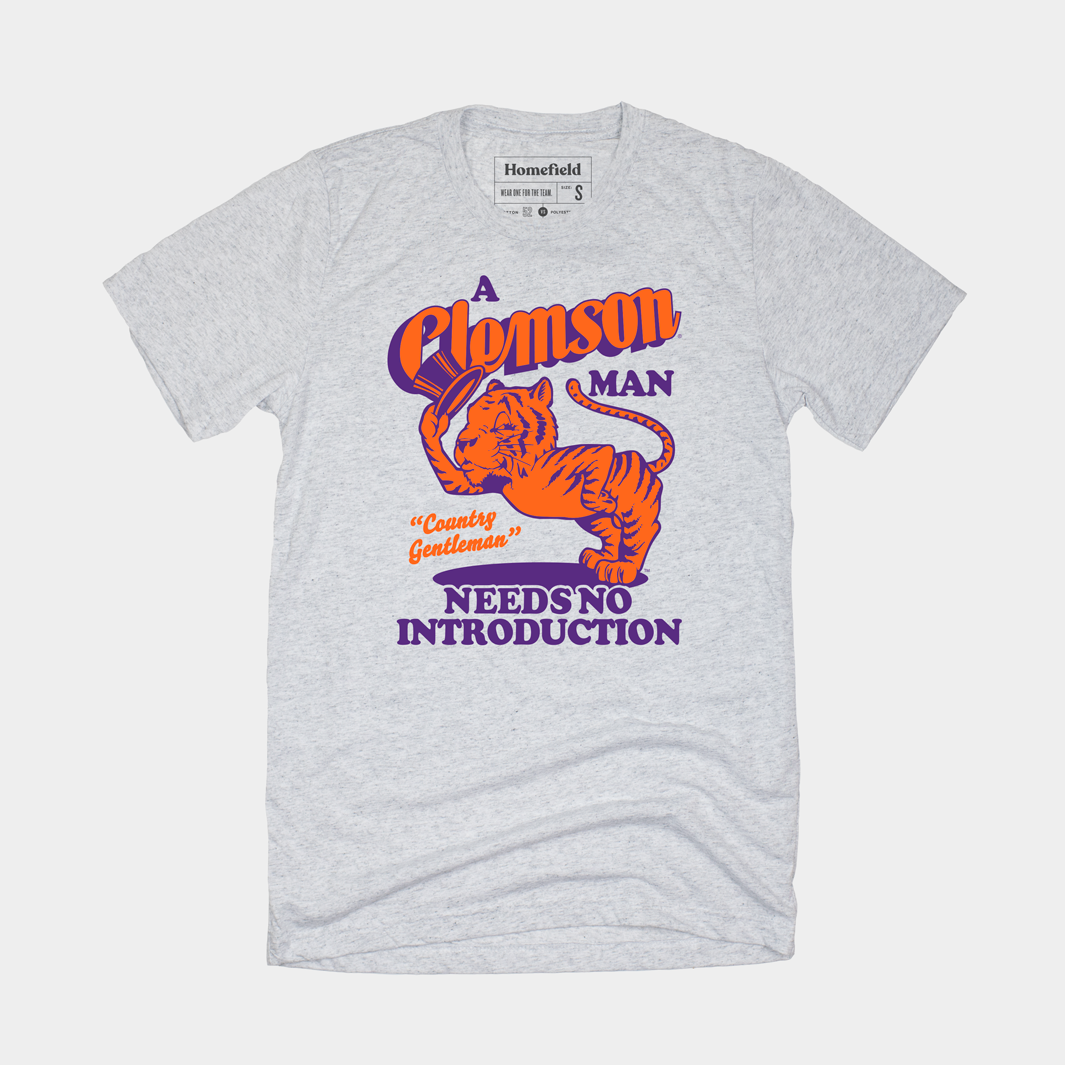 Retro ‚ÄúA Clemson Man Needs No Introduction‚Äù Tee Style001